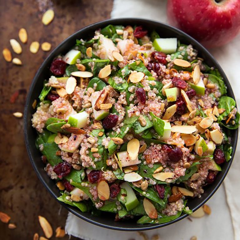 Quinoa Salad with Apples and Almonds Salad a Day Contest Winner The