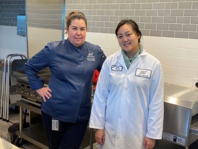 Sr Corporate Chef Kate Dolan and Lead Food Scientist Daizy Hwang Golden State Foods 1