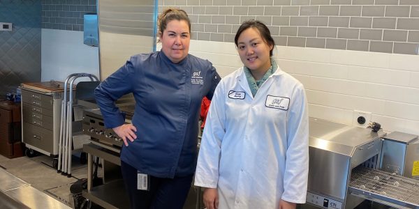 Sr Corporate Chef Kate Dolan and Lead Food Scientist Daizy Hwang Golden State Foods 1